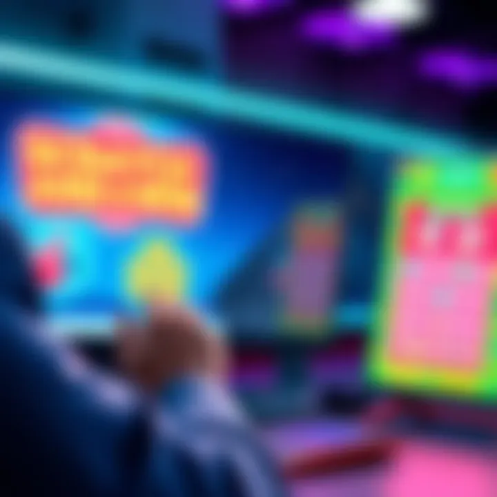 Person interacting with the scratch and win minigame on a computer screen within Microsoft Rewards