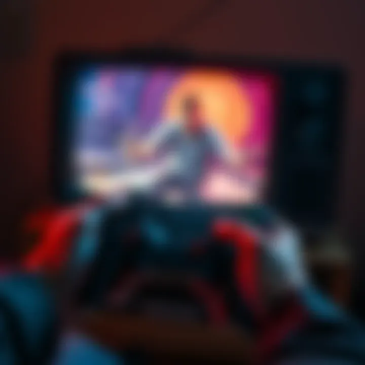 A person holds a PlayStation 2 controller while playing Max Payne 1 on an old television, showcasing the nostalgic gaming experience.