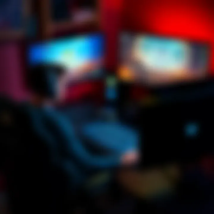 A gamer sitting at a desk, using a PC with an Xbox controller, showcasing a gaming setup with the Xbox logo on the screen