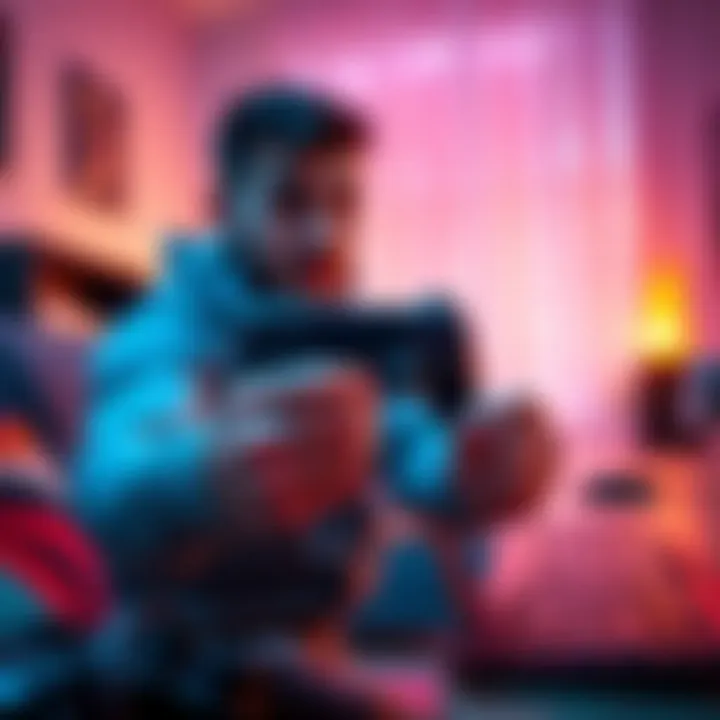 A person troubleshooting a PlayStation controller connection issue at home with a keyboard nearby.