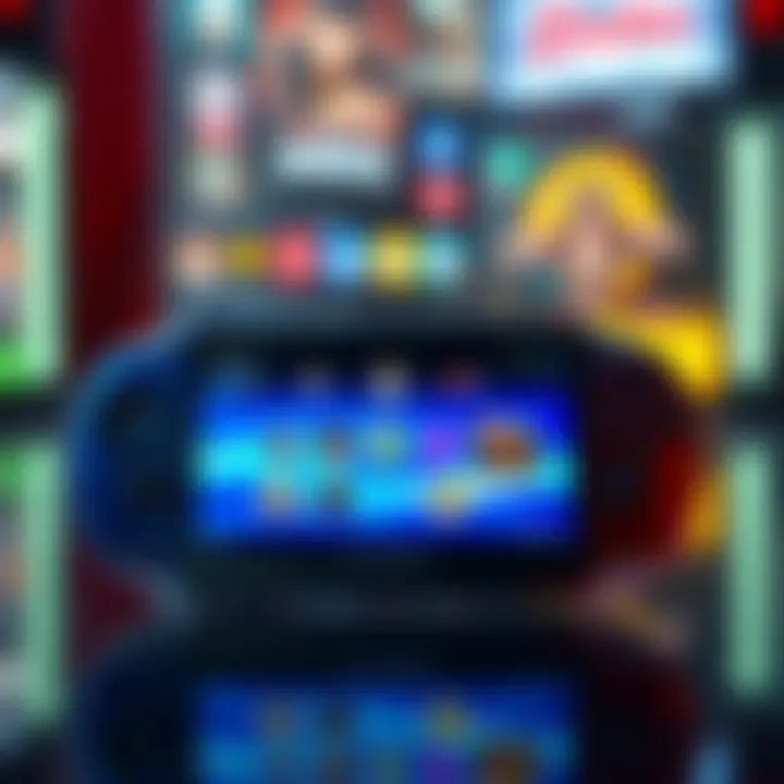 A PlayStation Vita displaying popular games that players still enjoy in 2025.