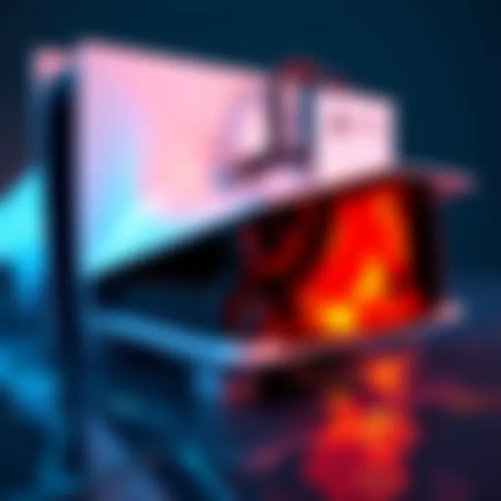 Close-up of a PlayStation 5 console showcasing its liquid metal cooling design