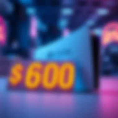 A PlayStation 5 console displayed with a $600 price tag in front of it, representing the recent price hike discussion.