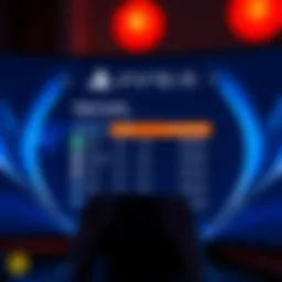 A PlayStation 5 user interface displaying the number of players currently in various games, highlighting multiplayer options.
