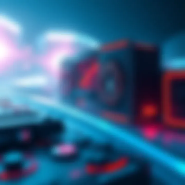 A conceptual image of the PlayStation 6 with a focus on its RDNA 5 GPU design elements