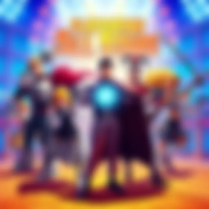 Various characters from Playstation All Stars ready for battle in a colorful arena