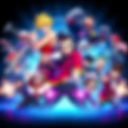 Collage of various PlayStation All-Stars characters in an action pose
