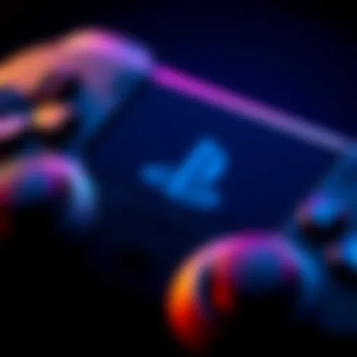 A close-up of a PlayStation controller with the logo visible, signifying new game guidelines