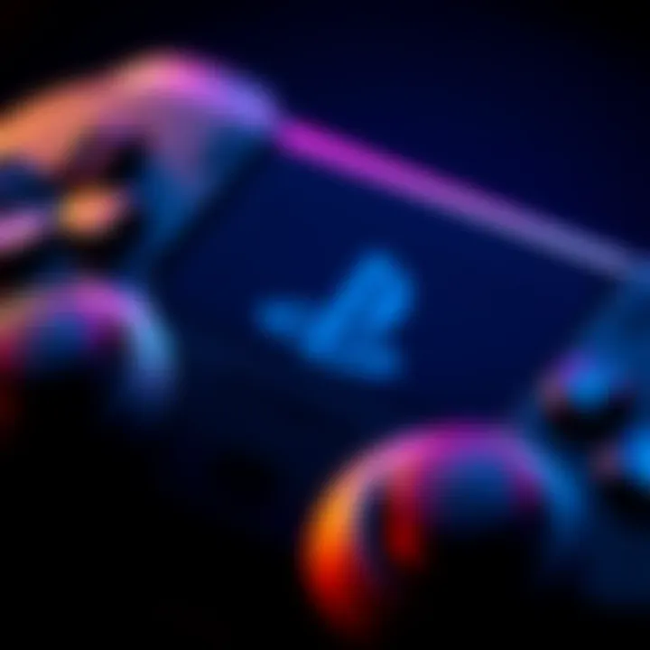 A close-up of a PlayStation controller with the logo visible, signifying new game guidelines