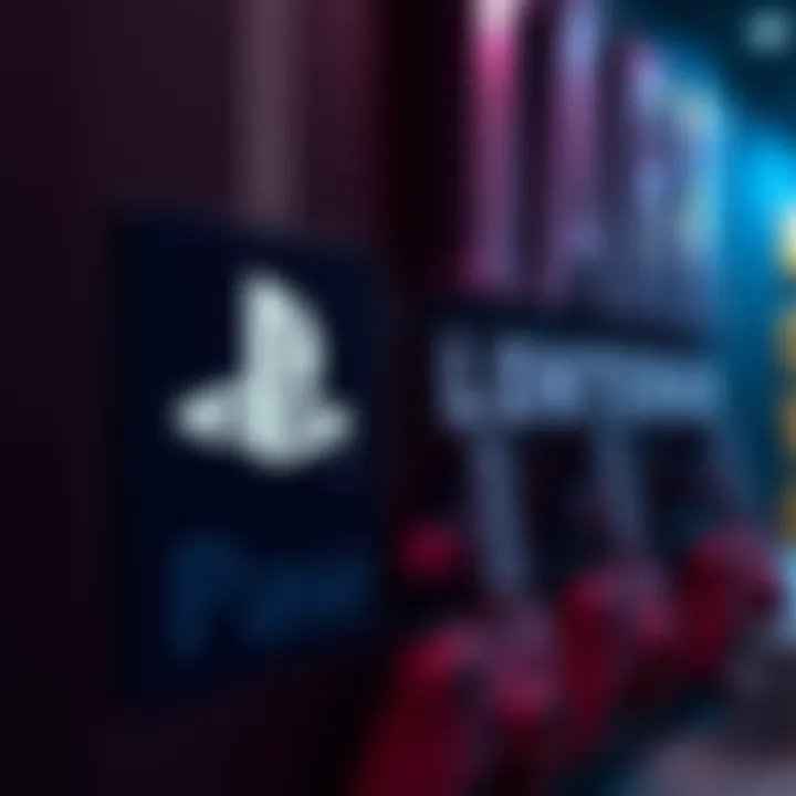 PlayStation logo with Dark Outlaw Games studio sign PlayStation logo next to a sign indicating the closure of Dark Outlaw Games studio, symbolizing a shift in gaming development