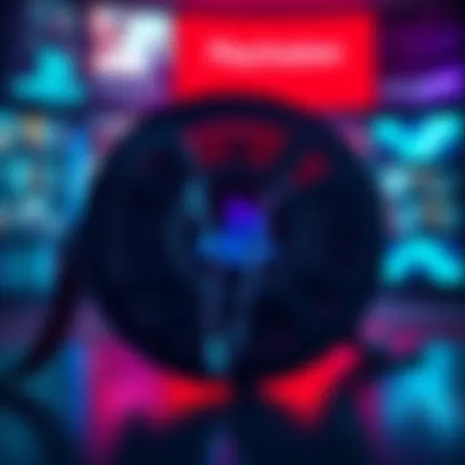 A visual representation of PlayStation's digital library with a broken film reel, symbolizing the removal of 500 movies from purchased collections.