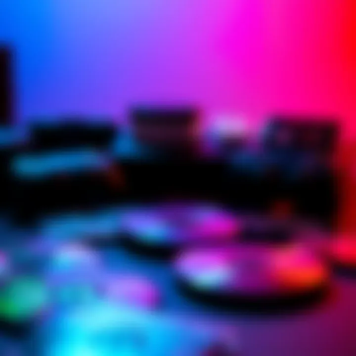 A collection of physical PlayStation game discs arranged on a table, showing their colorful covers and cases.