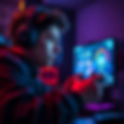 A PlayStation user getting ready for a gaming challenge, focused on the screen with a controller in hand.