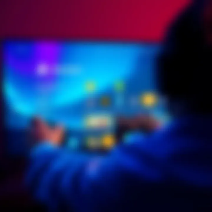A gamer using a PlayStation console to restore their home screen layout to the original state, showing familiar icons and features.