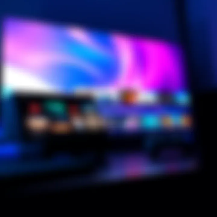 A PlayStation Home Screen displaying a colorful slideshow of pictures from an album, enhancing the gaming setup's look.