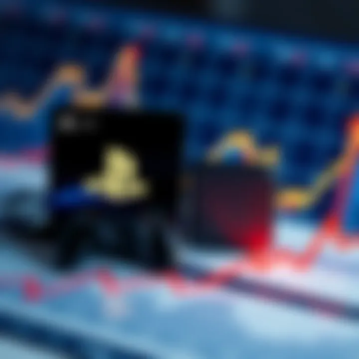 Two PlayStation Network items displayed next to a graph showing fluctuating market trends, symbolizing their value.