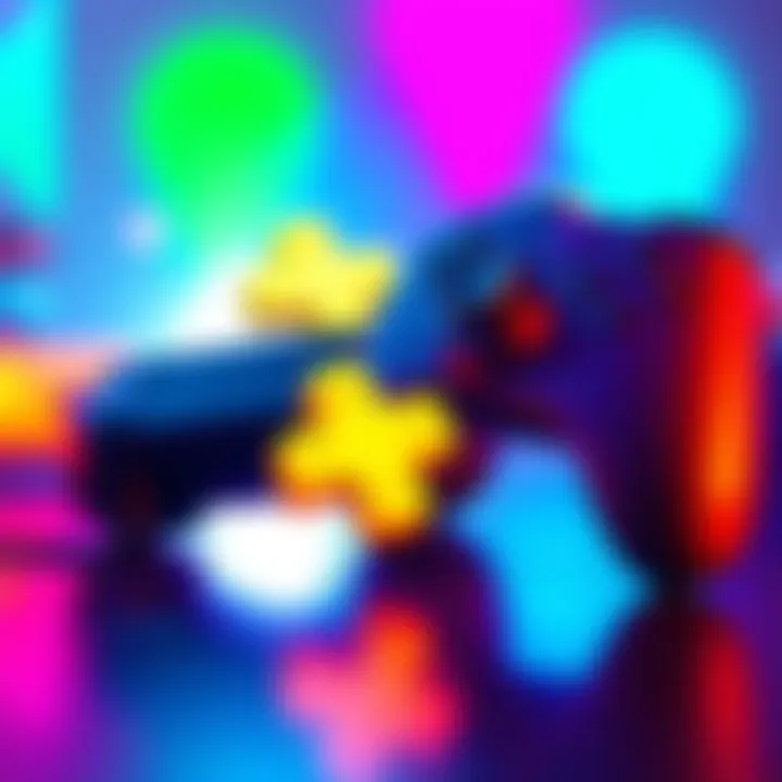 A vibrant PlayStation Plus logo next to a game controller, symbolizing gaming recommendations and community sharing.