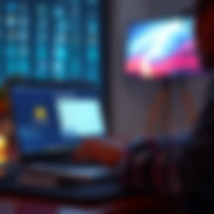 A person using a laptop to request a refund for their PlayStation Plus subscription.