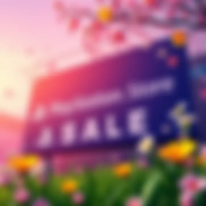 Colorful banner showcasing discounts on various PlayStation games and content, featuring the PlayStation logo and spring theme decorations.