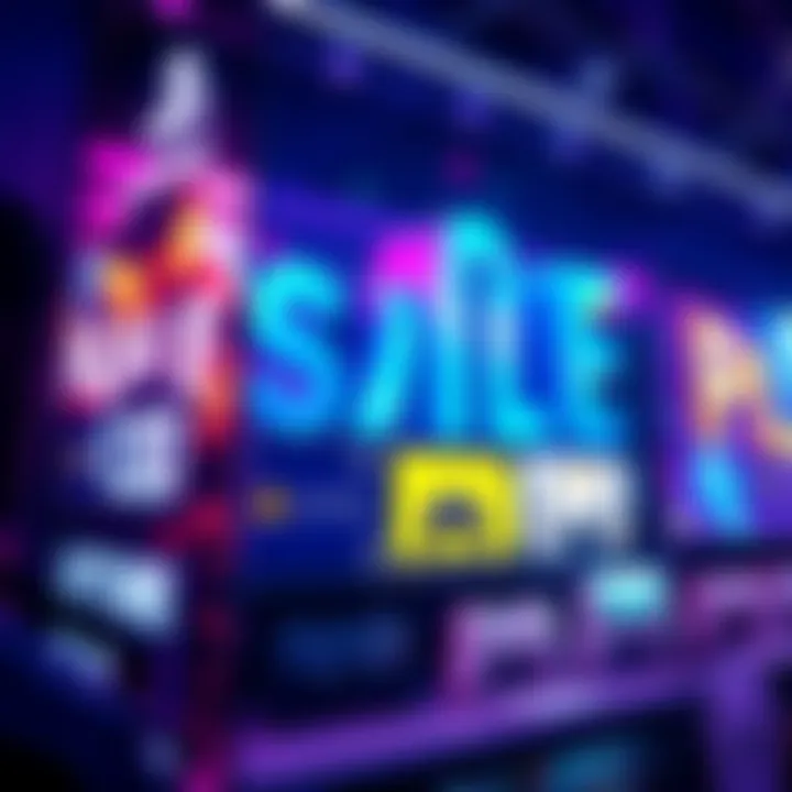 Colorful graphic showcasing discounts on popular video games for the PlayStation Store during Gamescom 2025