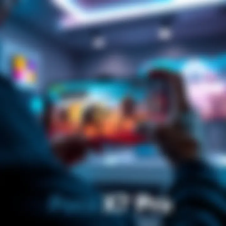 A gamer using the Poco X7 Pro phone while playing Warzone M, showcasing the device's performance.