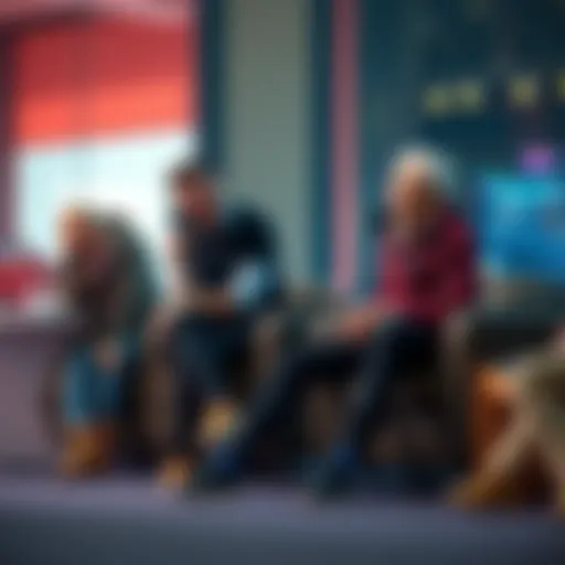 A group of podcast hosts sharing a laugh over a joke about aging, capturing a lighthearted moment in their discussion.