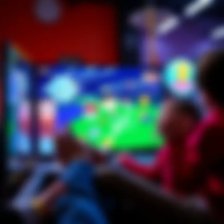 Colorful screen showing point and click games for non-verbal kids, including vibrant graphics and interactive elements