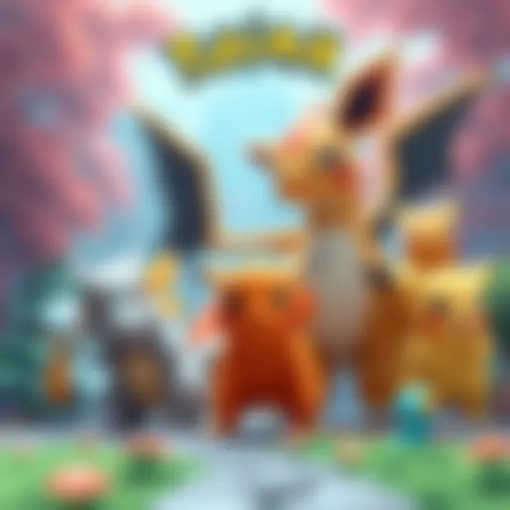 Enhanced 3D graphics of classic Pokemon characters from Gen 1 in a vibrant environment