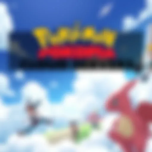 Takuto Edagawa announces cloud servers for Pokémon Pokopia, showcasing a vibrant game scene with characters in action and a cloud backdrop.