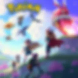 Cover art for Pokémon Pokopia featuring vibrant characters and landscapes from the game, showcasing players in action