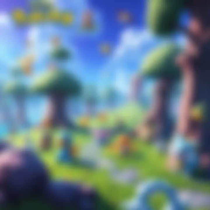 A vibrant scene from Pokemon Pokopia with colorful characters and landscapes, showcasing the game's unique features and charm.