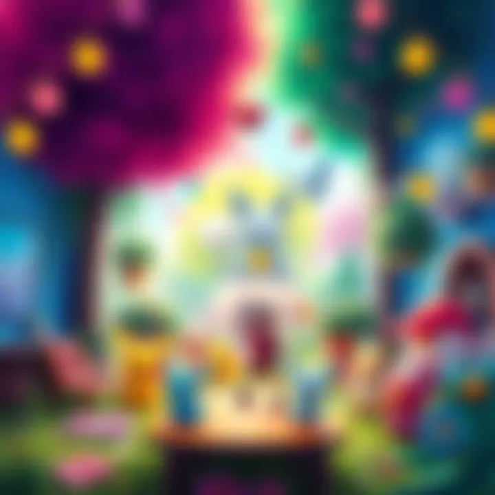 Pokémon Pokopia Game Scene A colorful scene showing players interacting with Pokémon and rebuilding habitats in a cozy setting of Pokémon Pokopia.