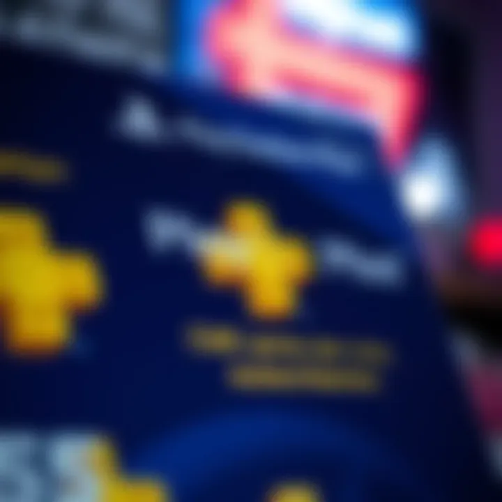 A close-up of a PlayStation Plus flyer from Poland showing an unusual sentence about subscription eligibility.