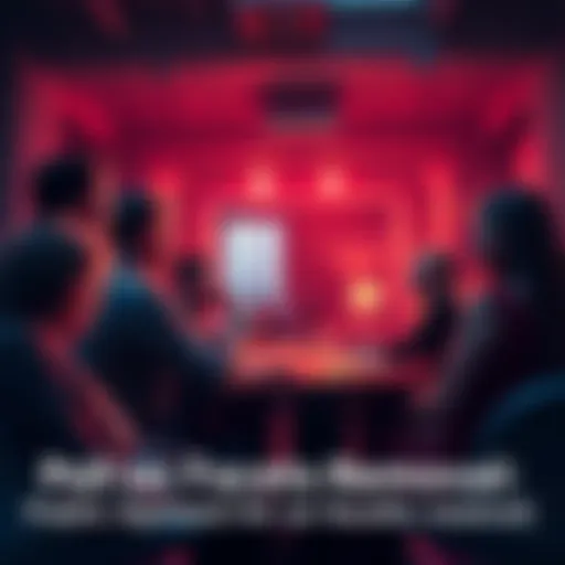 Poll on Facets Removal A group of people discussing opinions about facets removal in a community meeting