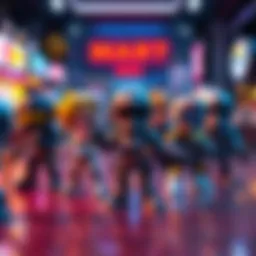 Colorful Pop Mart minifigures inspired by Overwatch 2 characters on display