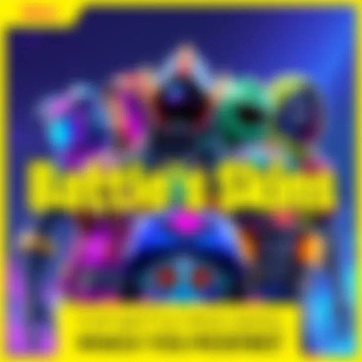 A variety of colorful and stylish battle pass skins displayed together, showcasing different designs and themes, appealing to gamers.