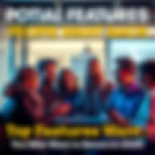 A group of people discussing features they miss in a modern setting, with expressions of nostalgia and interest.