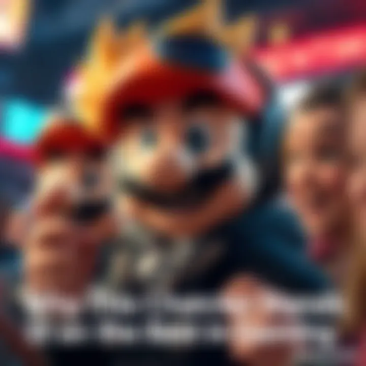 A beloved video game character smiling and interacting with fans, showcasing their charm and personality.