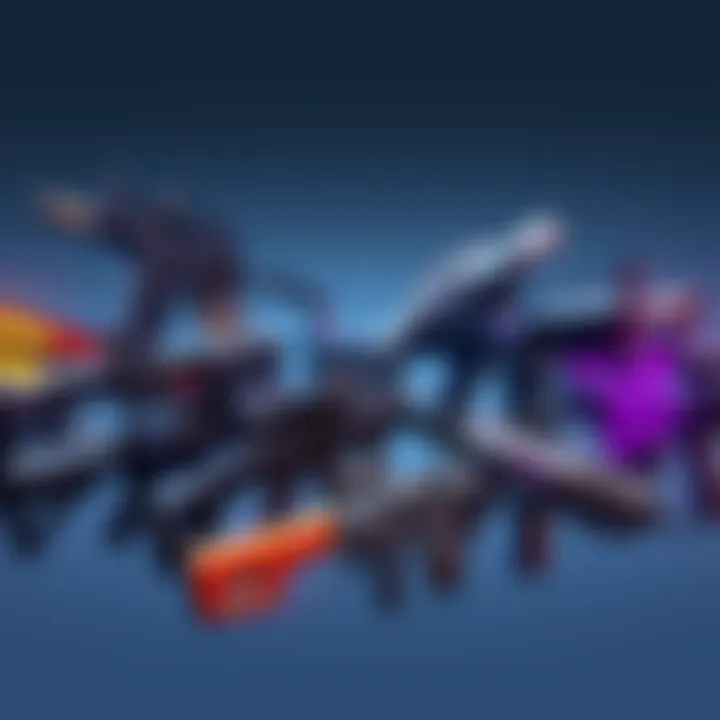 A collage of favorite weapons from the STW game, showcasing various designs and styles favored by players.