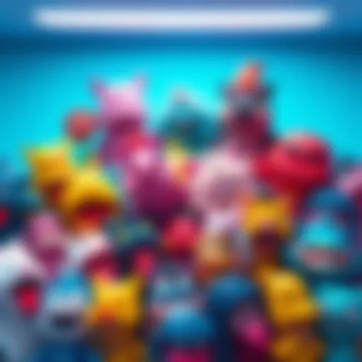 Popular Winton Emotes A colorful display of Winton emotes that fans love, showcasing various expressions and styles in a vibrant layout.