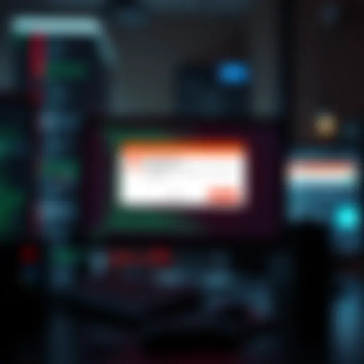 A computer screen displaying a pop-up error message about new data from the server