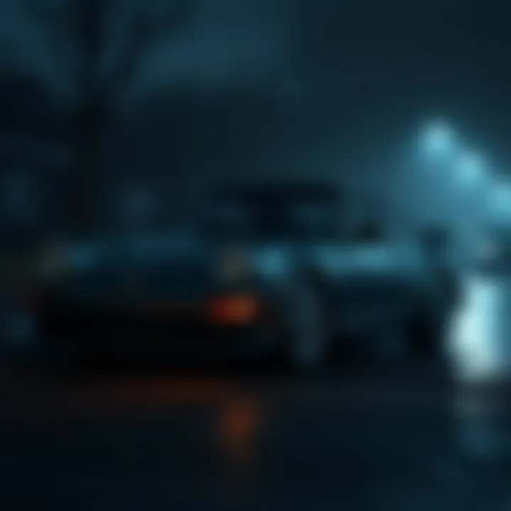 Porsche Car from Resident Evil Leon Kennedy's iconic Porsche car parked in a dark, eerie setting, hinting at the tension in Resident Evil Requiem