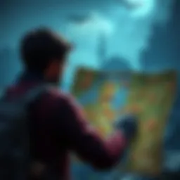 A gamer looking at a quest map after completing War Within, displaying various icons for new quests and paths to explore.