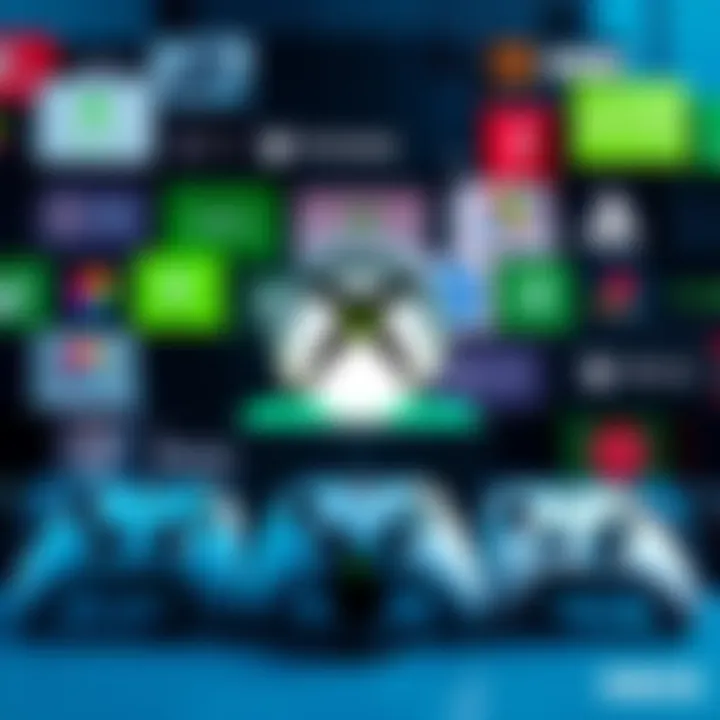 Potential Buyers of Xbox A collage of logos from various gaming companies that might be interested in buying Xbox, set against a backdrop of gaming consoles and controllers.