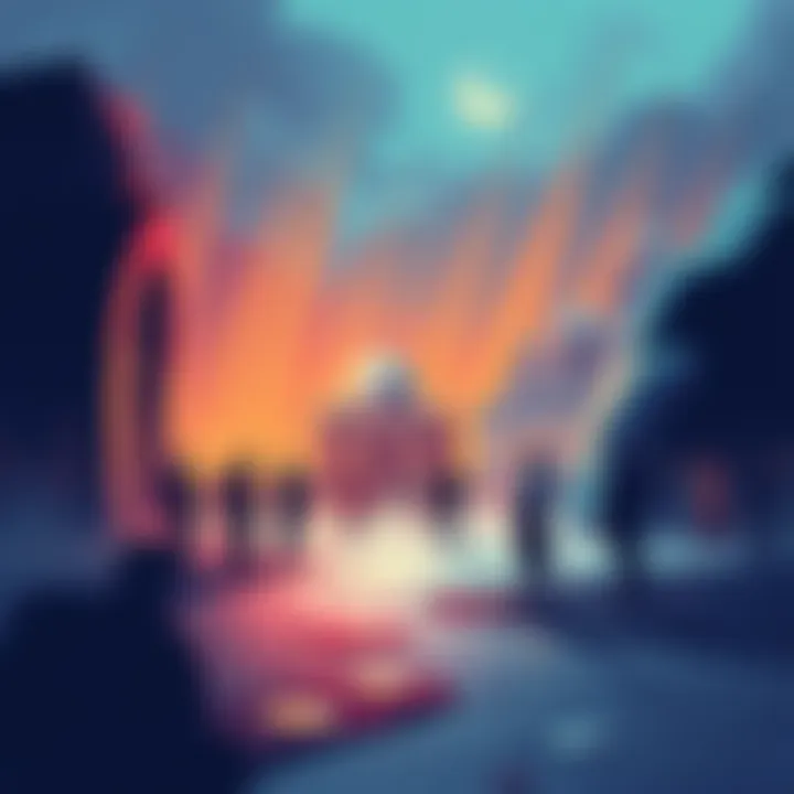 Concept of Pour Uth Duna Illustration representing the idea of Pour Uth Duna with people discussing its significance.