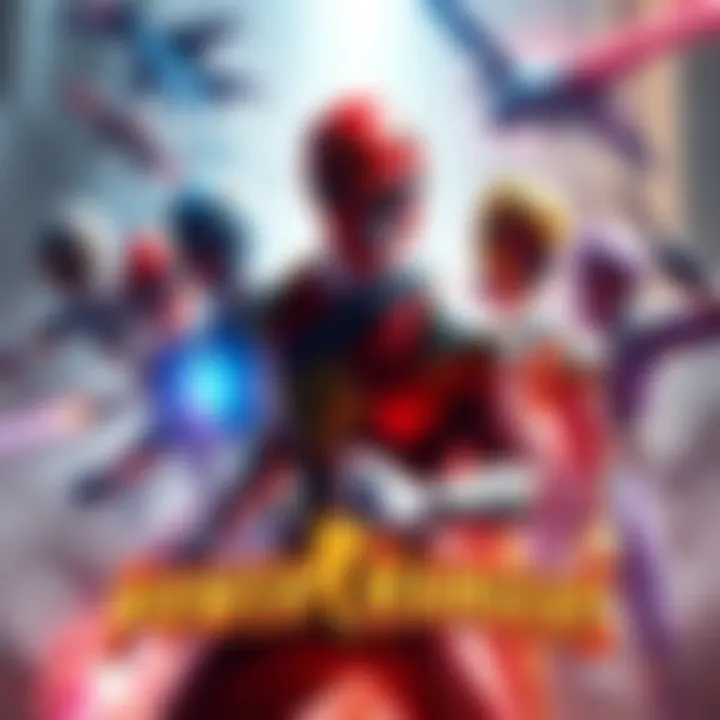 A vibrant graphic showcasing new Power Rangers collectibles and characters, generating excitement among fans.