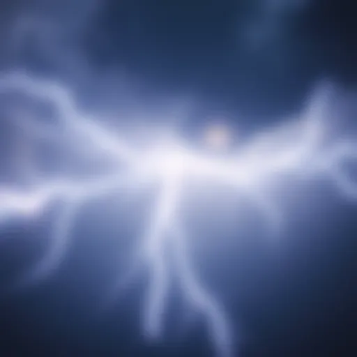 A fierce lightning bolt illuminating the sky, symbolizing enhanced gameplay dynamics with buffed lightning strikes.