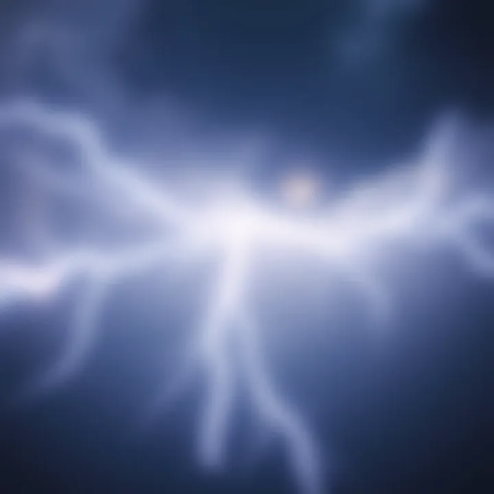 A fierce lightning bolt illuminating the sky, symbolizing enhanced gameplay dynamics with buffed lightning strikes.