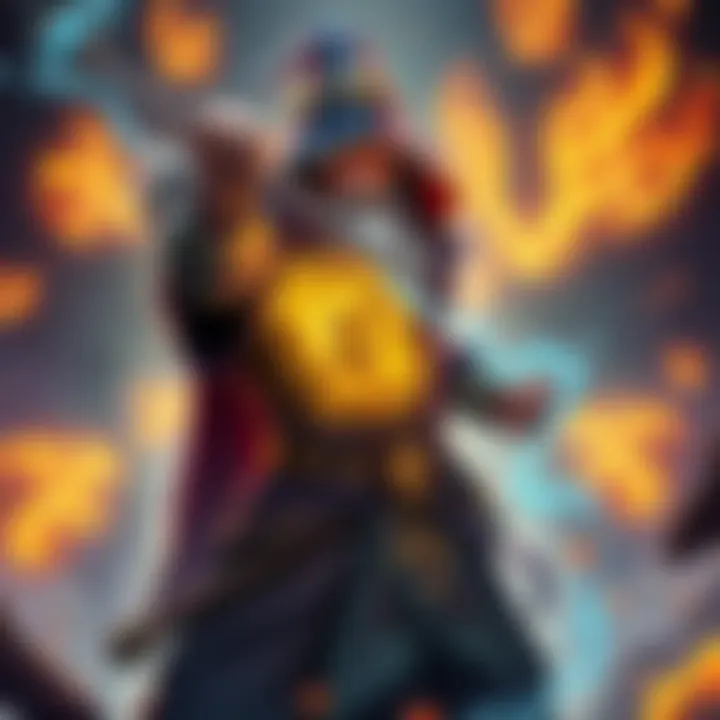 A skilled wizard surrounded by glowing magical symbols, casting a powerful spell in a vibrant gaming world.