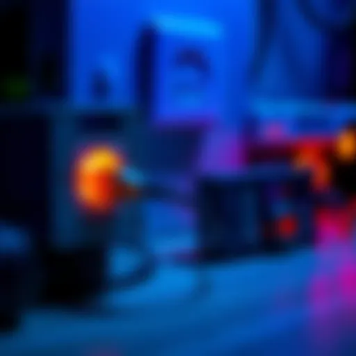 A 5080 rig plugged into a power strip with an electrical outlet in the background